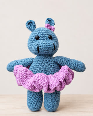 Amigurumi Hippo Ballerina Crochet