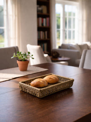 Iron Frame Sabai Grass Tray