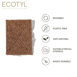 Coconut Dishwashing Scrub Pad Set of 5 Ecotyl