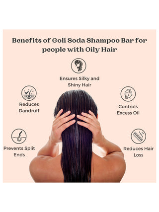 Goli Soda All Natural Probiotics Shampoo Bar for Oily Hair Pack Of 2 Goli Soda