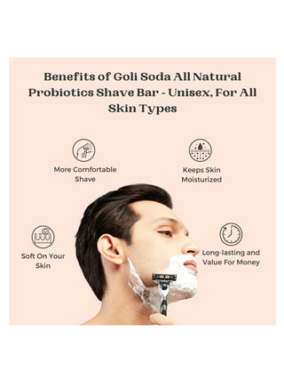 Goli Soda All Natural Probiotics Shave Bar Pack Of Two Goli Soda