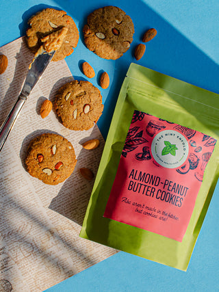 Almond Peanut Butter Cookies Pack of 6 The Mint Enfold