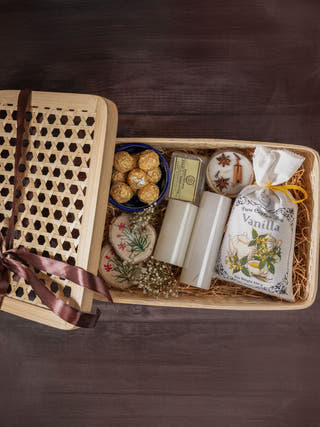 Mira Handcrafted Bamboo Rectangular Box