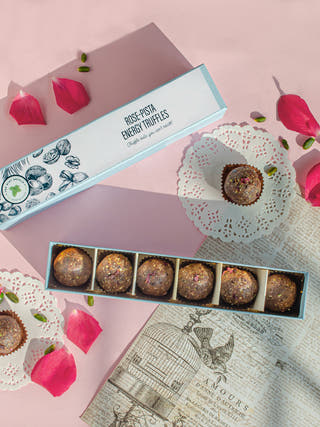 Rose Pista Truffles 6pcs The Mint Enfold