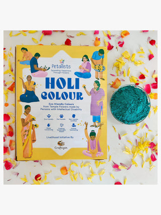 Petalists Holi Colour: 1KG Box Blue Craftizen Designs