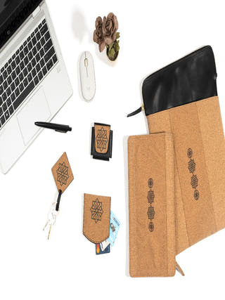 Noir Vegan Leather Work On The Go Set