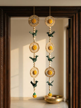 Pakshi Handcrafted Chamba Streamer - Set of 2