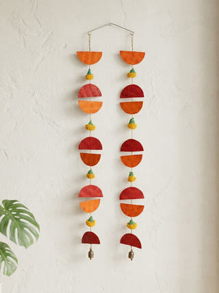 Aarunya Handcrafted Bamboo Streamer - Set of 2