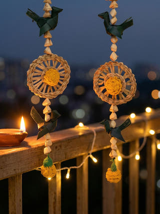 Pakshi Handcrafted Chamba Streamer - Set of 2