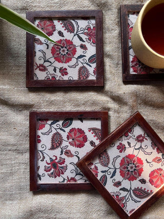 Floral Harmony Coasters Coaster Home Yarn