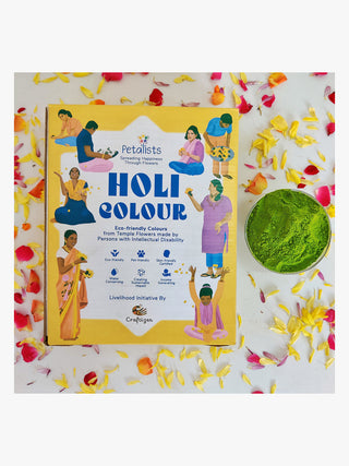 Petalists Holi Colour: 1KG Box Green Craftizen Designs