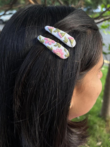 Tassel Floral Hairpins - Set of 2