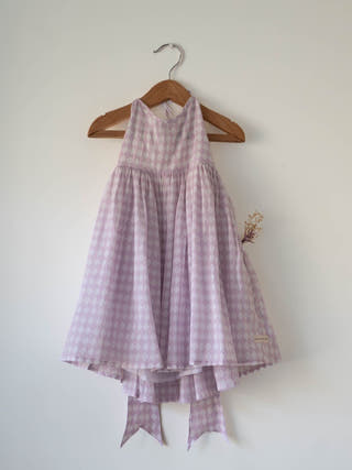 Bloom Dress In Lilac Rhombus