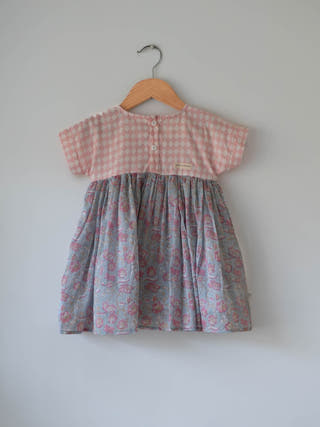 Tassel Dress In Sky Blue Butterfly