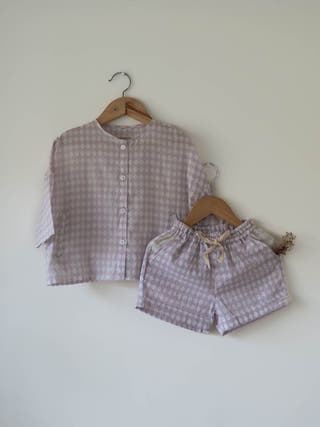 Shared Secrets Co-Ord In Lilac Rhombus