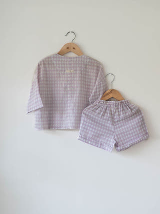 Shared Secrets Co-Ord In Lilac Rhombus