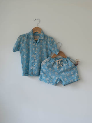 Boogie Co-Ord Set In Powder Blue