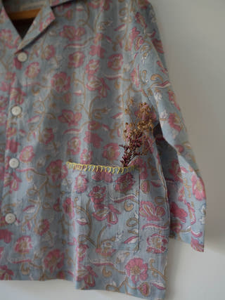 Cloud Drift Shirt In Sky Blue Butterfly