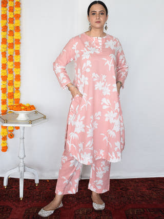 Pink Floral Co-Ord Set
