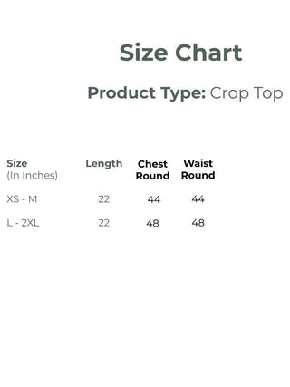 Khadi Cotton Tumm Tumm Crop Top BAGEEYA