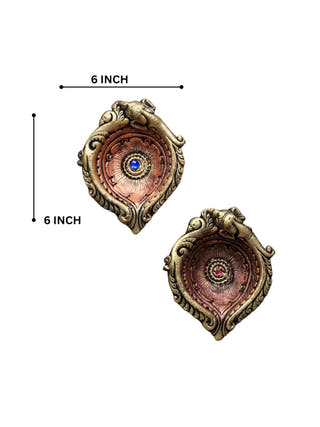 Large Elephant Diya | Set of 2
