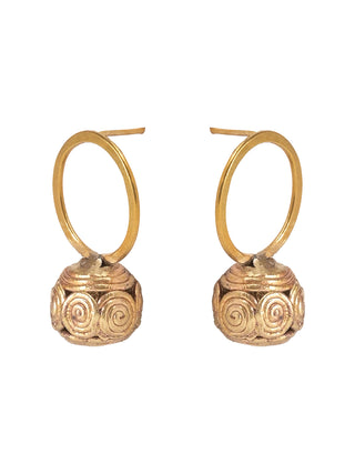 Alen Studs Earrings Gold Miharu