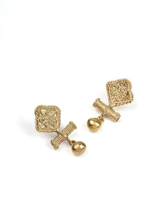 Rajvika Heritage Dokra Earrings