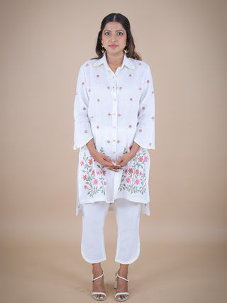 Naila embroidered linen coord Headstrong By Hema Sharma