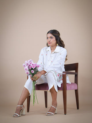 Naila embroidered linen coord Headstrong By Hema Sharma