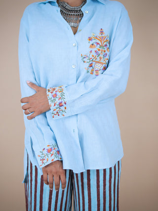 Mazharia linen shirt Headstrong By Hema Sharma