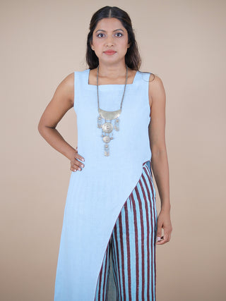 Sky linen top Headstrong By Hema Sharma