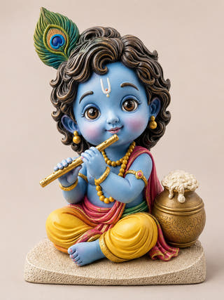DIY 3D Colouring Bal Krishna Activity Kit