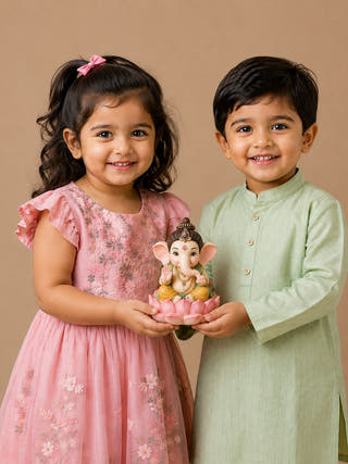 DIY Colouring 3D Concrete Bal Ganesha Activity Kit