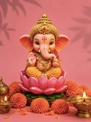 DIY Colouring 3D Concrete Bal Ganesha Activity Kit