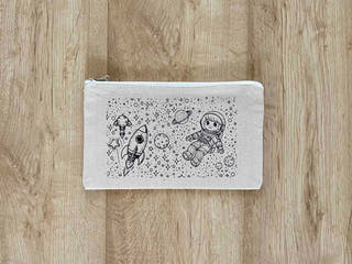 DIY Colouring Little Astronaut Pouch Little Canvas