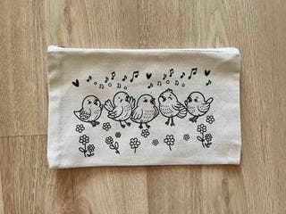 DIY Colouring Little Birdies Pouch Little Canvas