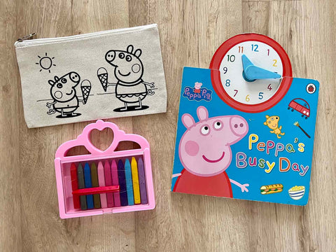 DIY Colouring Peppa Pig Pouch