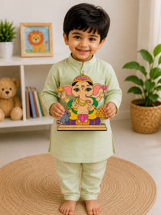 DIY Colouring Wooden Ganesha Activity Kit