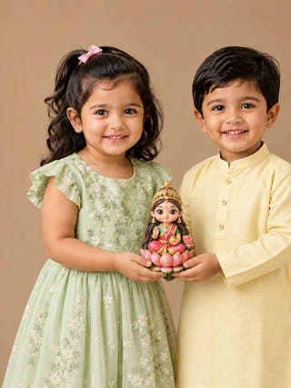 DIY Colouring 3D Eco Resin Goddess Lakshmi Activity Kit