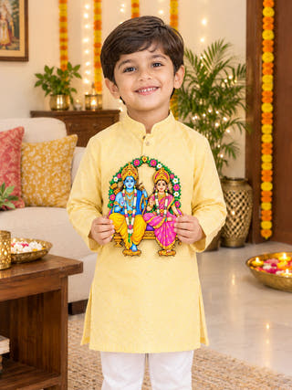 DIY Colouring Wooden Lord Ram And Sita Activity Kit