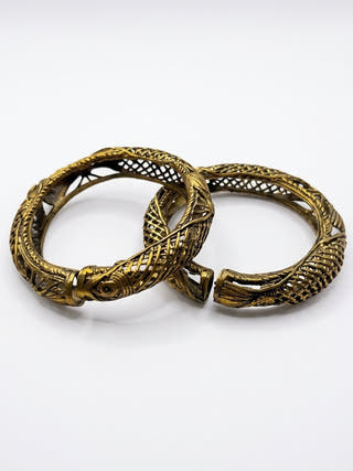 Kosha Dokra Mesh Bangles Set of 2