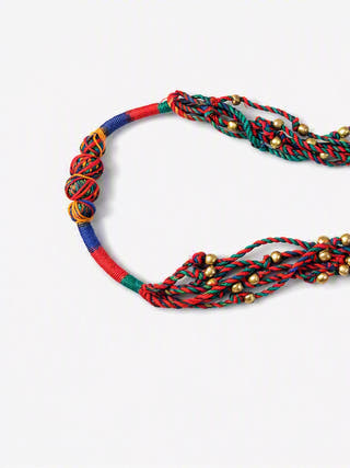 Bandhani Dokra Multicolor Necklace