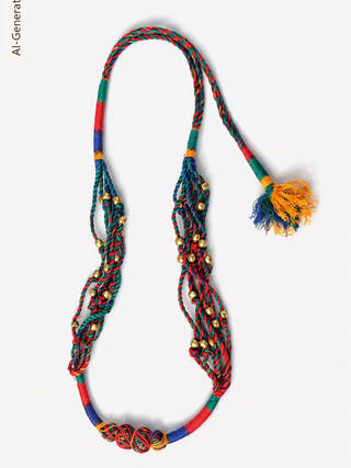 Bandhani Dokra Multicolor Necklace
