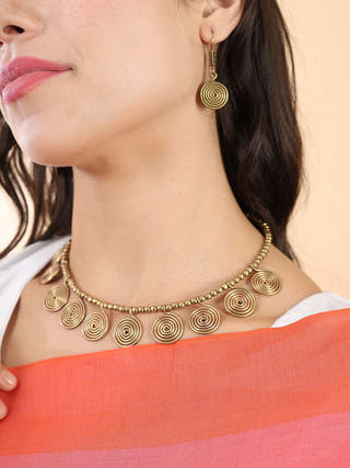 Spiral Dokra Necklace