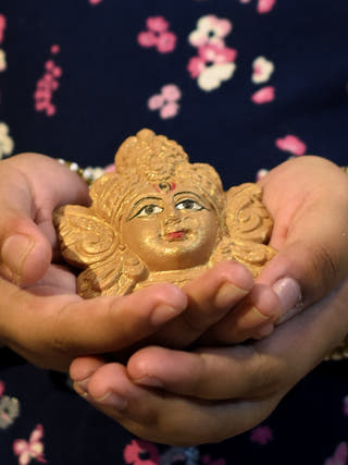 Face Of Goddess Durga - Set of 6