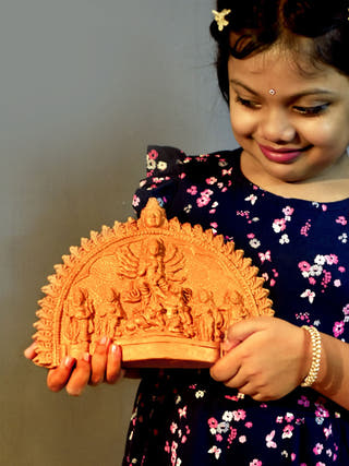 Goddess Durga Family Little Idol Combo Pack Puja Kit