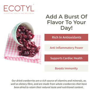 Dried Cranberries Seedless Dried Fruit Healthy Snack Ecotyl