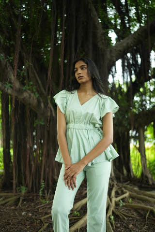 Sao Paulo Peplum Co-ord Set