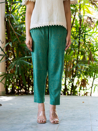 Green Ankle Pants MORALFIBRE