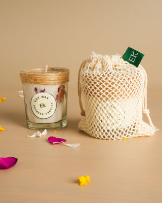 Soy Candles | Scented with Natural Flowers Ecokari